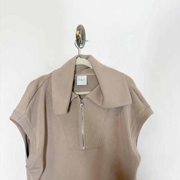 Varley Dexter Half Zip Sweatshirt Light Taupe Medium - Picture 4 of 7